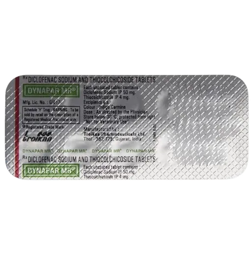 dynapar mr 4mg tablet 10's
